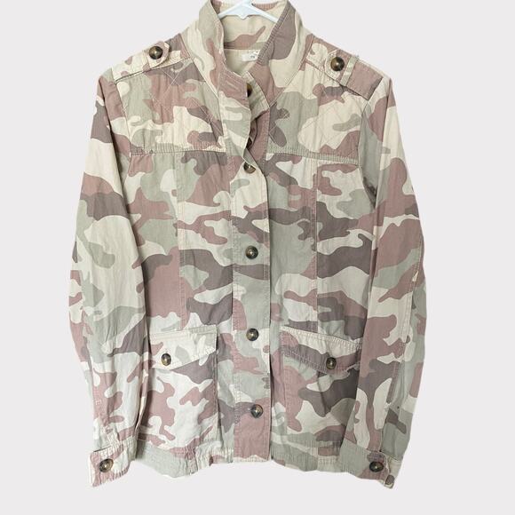Maurices Camoflauge Camo Jacket Women Small Button Front - Picture 1 of 7